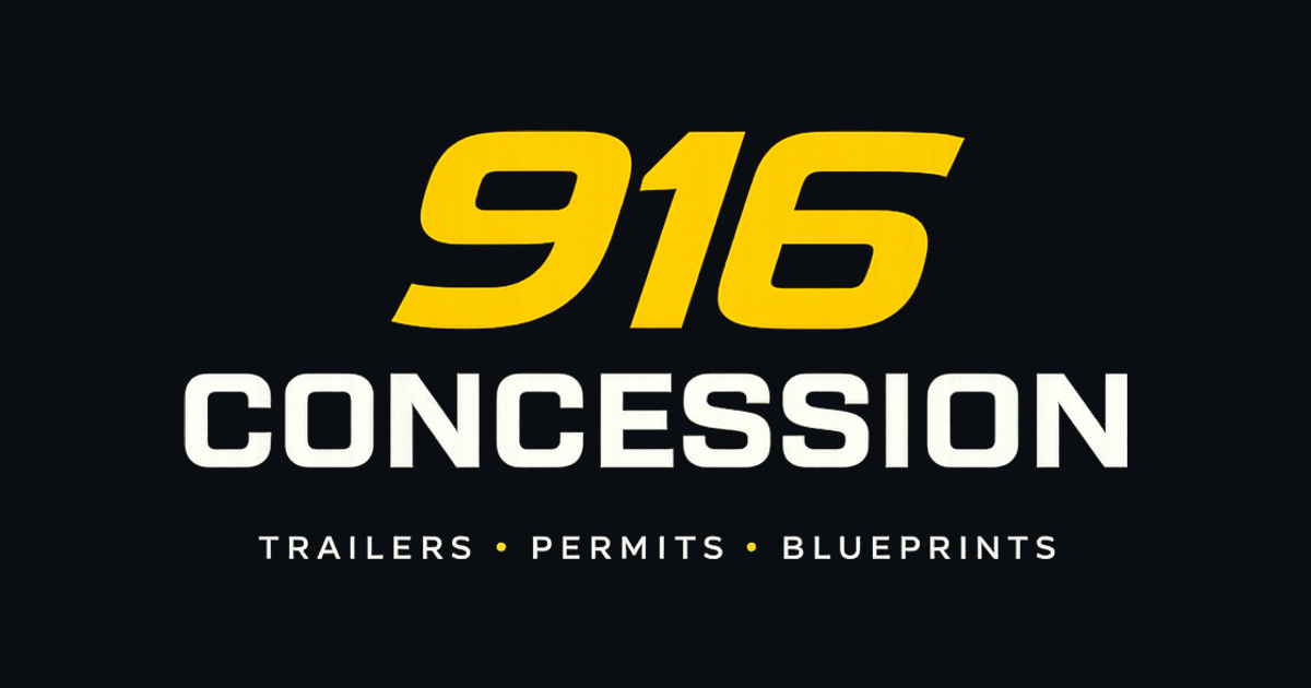 Custom BBQ Trailer by 916 Concession